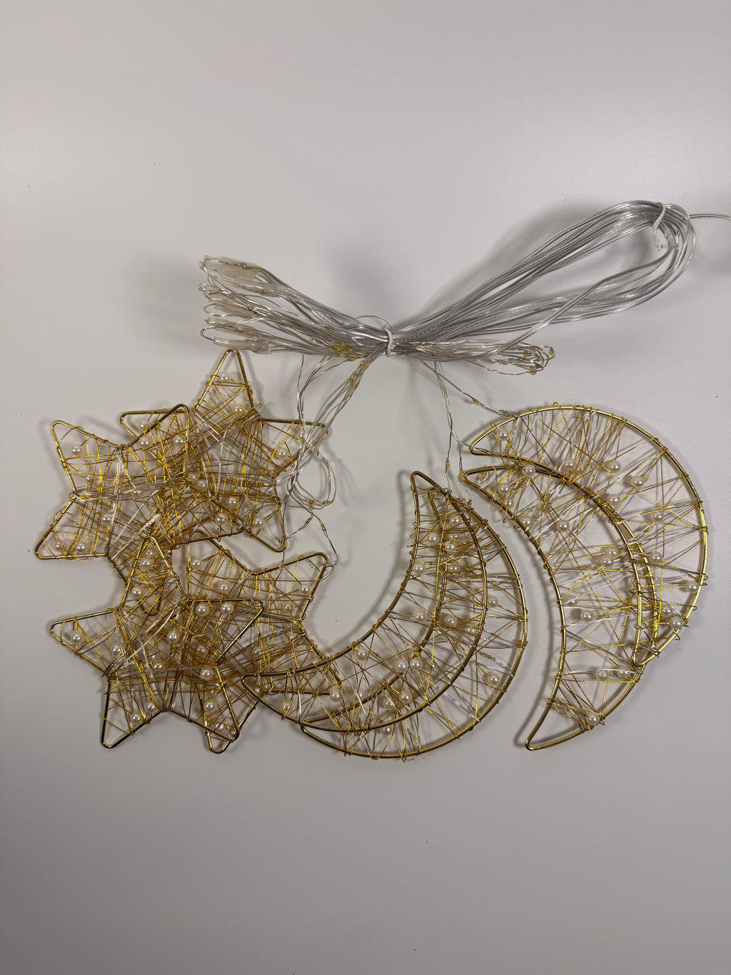 Ramadan/Eid crescent and star LED fairy lights