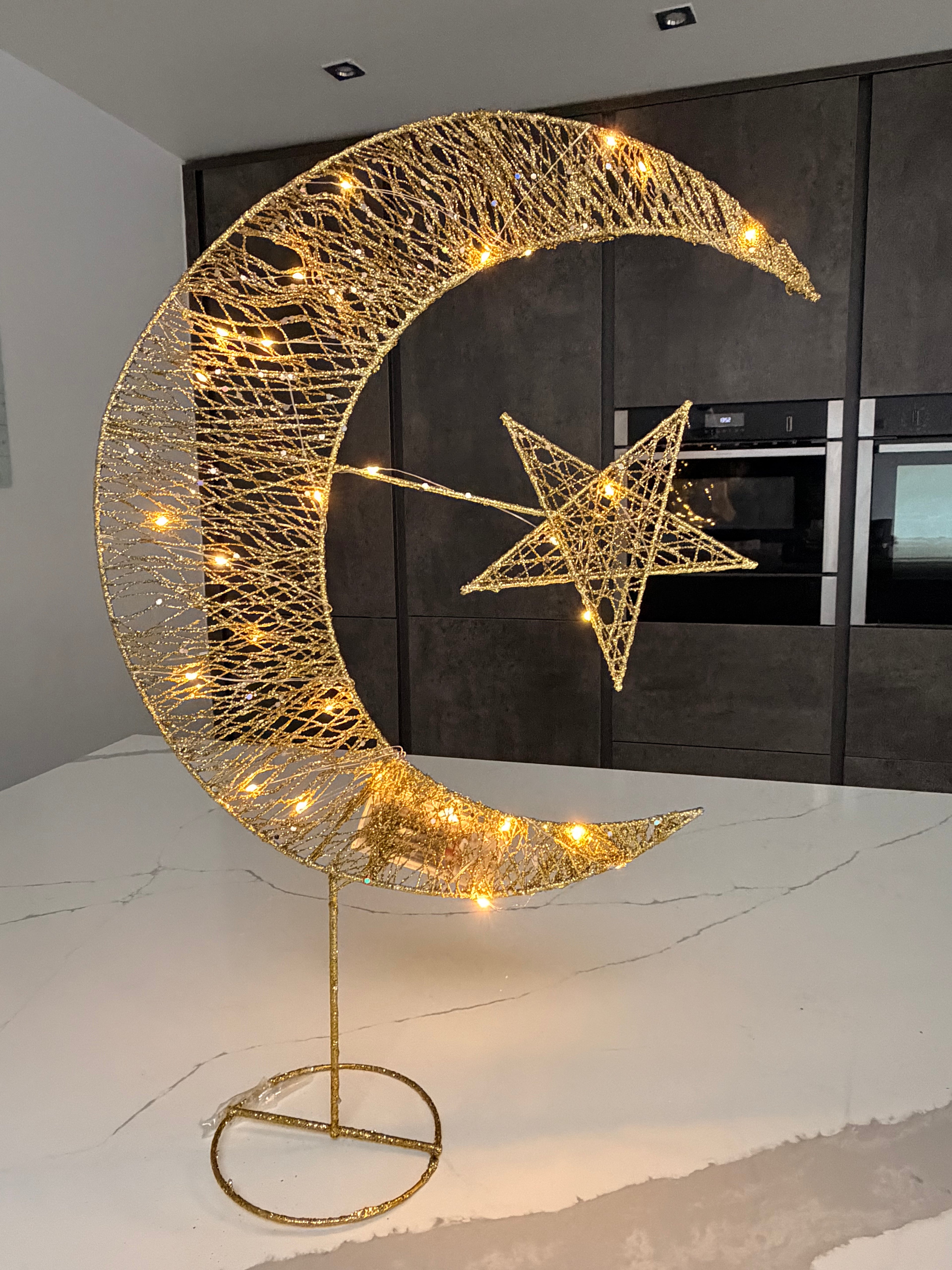 2 ft Moon and Star decoration