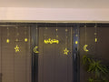 Ramadan LED string lights with Ramadan sign.